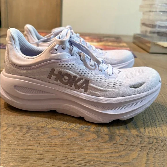 Hoka bondi 9 Running Starlight glow/starlight Women, Excellent Condition Sz 7 - Picture 2 of 9